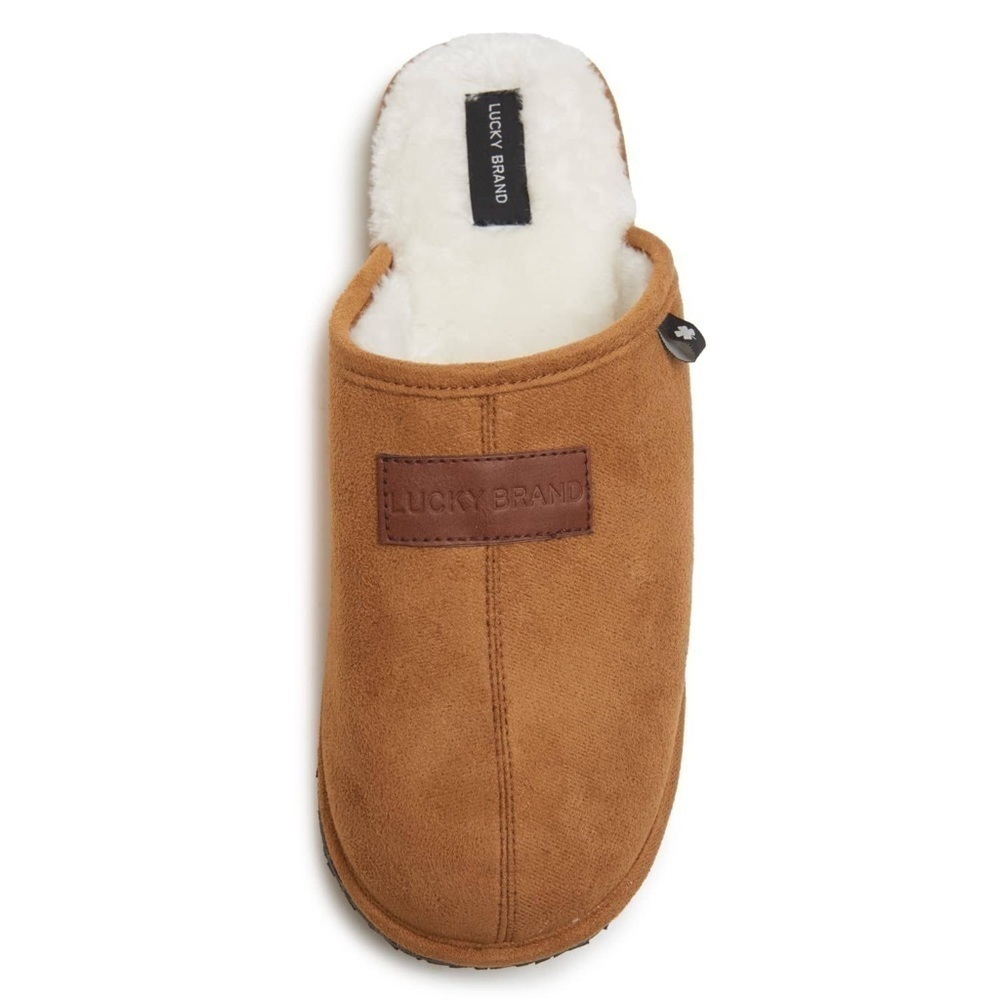 Lucky Brand Boys Micro Suede Scuff Slippers Size 1 - Picture 2 of 9